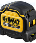 Tough Series 25 Ft Tape Measure With Magnetic Clip And Double Sided Blade Pro Grade Heavy Duty Housing Extend Reach To 17 Ft