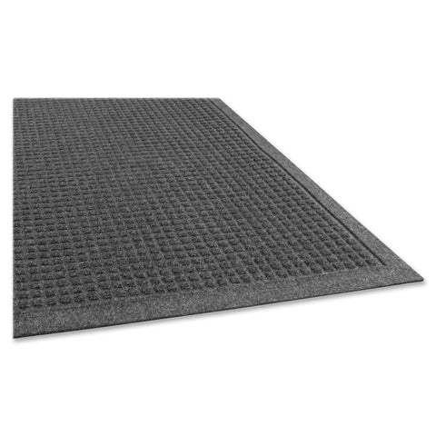 EcoGuard Indoor Wiper Floor Mat From Recycled Plastic Bottles And Used Tires 36 Inch By 60 Inch Charcoal Bi Level Construction Dirt Trap And Absorbs With 24 Oz Fibers