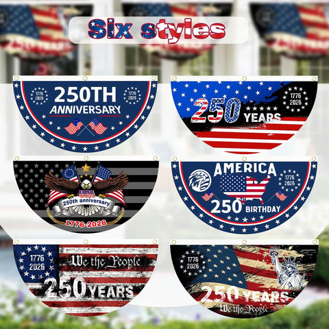 250th Anniversary All American Flag One Point Five By Three Feet Two Ply Polyester Outdoor Flag designs for 1776 to 2026