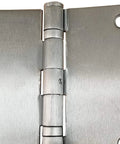 Wide Throw Door Hinges 4.5 Inch By 6 Inch Heavy Duty Satin Chrome 180 Degree Clearance Rust Resistant Ball Bearing Design 2 Pack For Easy Full Access Doors, Cabinets, Or Gates With Smooth Operation Built To Last, close-up