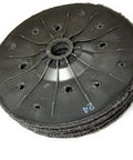 5 Pack SiC Plastic Back Grinding Wheels For Granite Marble Concrete And Glass 4.5 Inch 24 Grit stacked front view