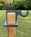 AR500 Hardened Steel Shooting Target 2x4 Topper Hook Three Eighths Inch Thick For 0.6 Inch Hole Mounting, USA Made NRA Metal