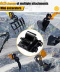 Mini Excavator Quick Change Hitch For Small Diggers Up To 3 Tons Mechanical Quick Coupler For Fast Attachment Swaps