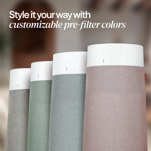 Smart Air Purifier For Bedrooms And Small Rooms Up To 926 Sq Ft With HEPASilent Filtration, customizable pre-filter colors
