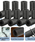 Four Piece One Half Inch Pipe Insulation Foam Tubing Elbows For Outdoor Water Lines Keeps Pipes From Freezing With Heat Preservation And Weatherproof Protection Durable Elbow Tubing