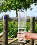Rugged Outdoor Rain Gauge With 6 Inch Capacity For Yard Or Fence Post Mount Built Tough Weatherproof Construction Easy Install Dual Scale Inches And Millimeters For Quick Accurate Rain Readings on fence post