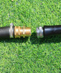 Heavy Duty Solid Brass Garden Hose Fittings Set With Three Quarter Inch GHT Double Male Connectors leakproof use
