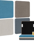 Rock Solid Four Pack Fabric Acoustic Wall Panels Engineered To Ditch Bad Echoes And Level Up Your Home Studio Or Game Room With High Density Foam Cores in various colors with wall mount kit.