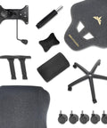 Components of Gaming Chair With 4D Adjustable Armrests And A 170 Degree Recline, Next Level Comfort For Long Sessions And 320 Lb Capacity