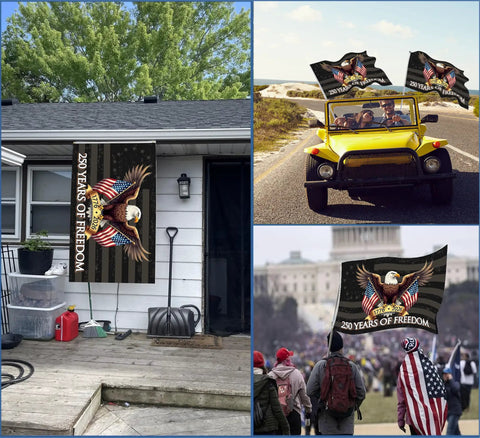 Double Sided 3x5 Betsy Ross Flag, Built Tough 3 Ply Outdoor US Flag with UV Protection, displayed on house, car, parade.