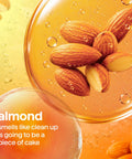 Image of almonds with bubbles in warm tones, representing Daily Wood Cleaner Spray With Warm Almond Essence Knocks Out Stubborn Dust And Kitchen Grit While Skipping The Greasy Baggage Before It Sets In On Your Favorite Cabinetry And Hardwood.