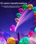16 color transformations of 7.9 Inch Large Moon Lamp With Galaxy Starry Surface, Remote Control, ambient lighting for bedrooms