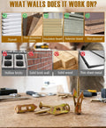 Heavy Duty Self Drilling Drywall Anchors And Screws Kit With 180 Pieces In One Case 90 Anchors And 90 Screws 0.47 X 1.18 Inch Hollow Wall Fasteners For Picture Frames Shelves And Wall Decor on drywall and thin plywood