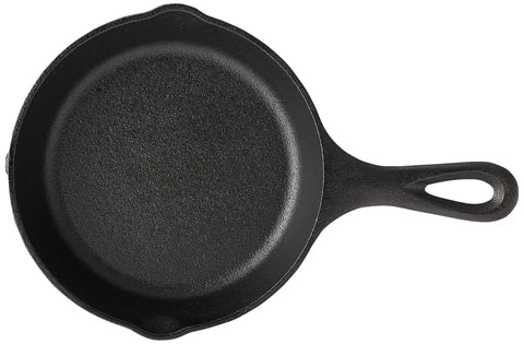 Wildlife Series Six Point Five Inch Cast Iron Skillet With Wolf Scene Preseasoned And Ready To Sear Fry Or Bake Durable Heavy Duty Pan