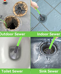 Sewer Jetter Kit For Pressure Washer With 100 Ft Hose And Short Gun, Button Nose, Rotating And Corner Nozzles in different sewers