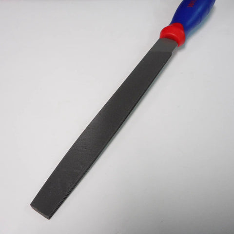 10 Inch Flat File With Anti Slip Grip For Sharpening Tools Deburring And Metal Work Durable Steel Double Cut On One Face And Single Cut