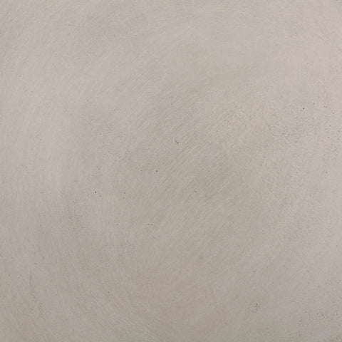 Close-up texture of light gray cylindrical concrete surface of Cylindrical Outdoor Side Table In Light Gray For Patio And Backyard Modern Durable End Table With Smooth Design Weather Resistant Ideal For Chill Outdoor Hangouts And Seating Areas