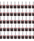 50 Pack Mounted Flap Wheels 1 Inch Diameter By 1 Inch Wide With 1/4 Inch Shank 80 Grit Aluminum Oxide for metalworking