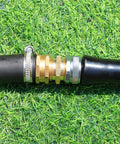 Installed Heavy Duty Solid Brass Garden Hose Fittings Connectors Adapter Double Male To Male Faucet Leader Coupler Three Quarter GHT Thread