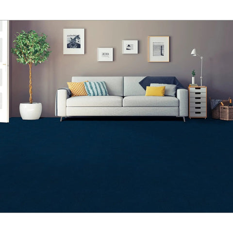 Peel And Stick 12x12 Carpet Tiles Navy Blue 12 Tiles Self Adhesive Floor Tiles For Easy DIY Flooring In Kitchen Dining Room Bedrooms And Bathrooms