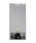 Back view of Stand Up Freezer With Reversible Door 5 Cubic Feet, showing internal components and silver finish.