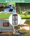 2 Pack 100 Mesh Stainless Steel Filter Screens For Water Pumps And Hoses Reusable Inline Sediment Filter Replacement For T Strainers Pressure Washers RVs Garden Hoses Black, image showing filter in garden and RV use