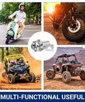 Collage of ATV, bike, and scooter with 56 Piece Pro Grade Stainless Steel Motorcycle Battery Terminal Nuts And Bolts Kit
