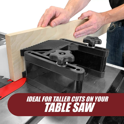 Dual Deluxe Stackable Featherboards For Table Saw Kit With Riser Blocks, Aluminum Miter Lock Bar And TBolt Hardware, Feather Boards For Table Saw, Router And Bandsaws