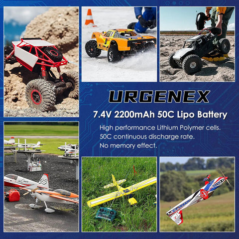 2S 2200mAh 7.4V Lipo Battery With XT60 Plug For RC Cars Drones And FPV Rigs 50C Continuous Burst 80C High Discharge Power