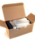 Open box containing Acid Brush With Horsehair Half Inch Wide Six Inch Overall Length One Gross 144 Brushes For Glue Stains Paints