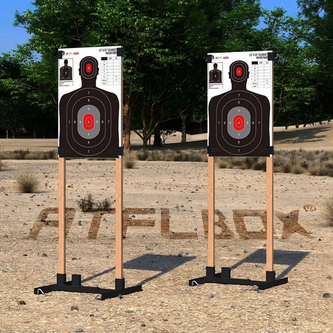 Silhouette Target Pack 23x35 Inch Paper Targets For Indoor Outdoor Range Practice Ten Silhouette Targets With Head And Torso Zones