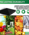 12 Pack 4X4 Aluminum Pyramid Post Cap Covers For True 3.5X3.5 Nominal Wood Posts Matte Black Outdoor Weatherproof Durable Aluminum Construction
