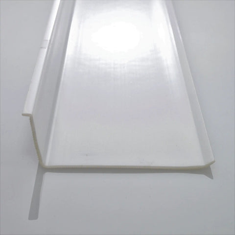 Under Cabinet Light Cover Replacement For 21 Inch L Shape With White Ribbed Acrylic Diffuser, close-up view