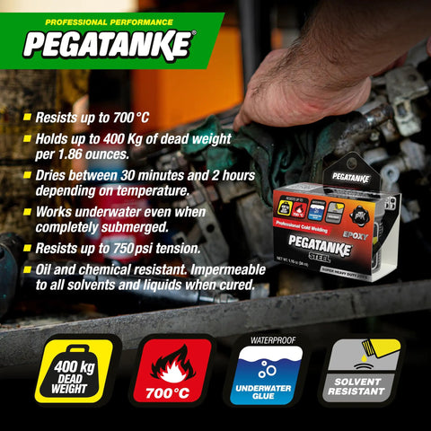 Steel Two Part Epoxy Resin For Cold Weld Repairs, High Strength Metal Glue That Bonds Steel And Plastic, Waterproof