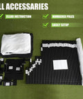 Foldable Golf Enclosure Kit For Home Use With Easy Setup And Space Saving Indoor Golf Simulator accessories on grass surface