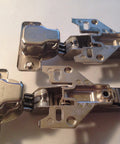 Top Shelf Pack Of Two 120 Degree Cabinet Hinges Featuring No Sweat Clip On Mounting and Face Frame Adapter for Quick Woodworking Upgrades.
