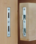 Heavy Duty Steel Bed Rail Fastener Set Of 4 For Simple Hook Up And Legit Rock Solid Frame Security Built For Full Mortise Installations and Garage Workshop Projects, showing steel connector plates.