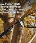 32 Inch Steel Blade Bypass Lopper for Tree Trimming Heavy Duty With PowerGear2 Technology cutting a tree branch