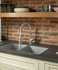Tamera Kitchen Faucet With Pull Down Sprayer And Soap Dispenser No Fuss Quick Install Single Handle High Arc Spout Stainless Steel Finish