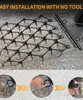 Chain Drag Harrow For ATV And UTV, 5 Foot Wide By 4.5 Foot Long With Half Inch Tines for easy installation with no tools.