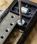 Butt Hinge Template Kit With Fully Adjustable Router Jig DIY Friendly And Handles All Hinge Sizes And Positions From 2 Feet 6 Inches To 9 Feet Quick Accurate Square Or Radius Hinge Routing For Wood Doors And Frames