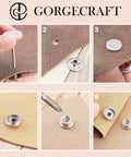 Instructions for using Badass Marine Grade Stainless Steel Snap Button And Rivet Fastener Kit For Boat Canvas Upholstery.