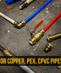 10 Pack Half Inch Push To Connect Brass Plumbing End Cap Fitting For Copper PEX CPVC PE-RT Pipes No Tools Needed on floor