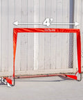 Street Hockey Set With Pop Up Goal Two Wooden Hockey Sticks With Plastic Heads And Two Street Hockey Balls For Backyard Or Indoor