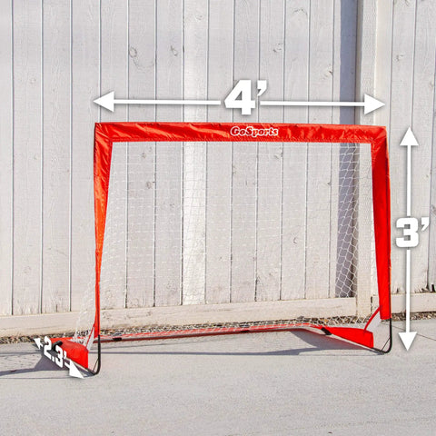 Street Hockey Set With Pop Up Goal Two Wooden Hockey Sticks With Plastic Heads And Two Street Hockey Balls For Backyard Or Indoor