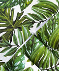 Tropical Peel And Stick Wallpaper Jungle Palm Leaf Green Vinyl Wall Covering 17.7 Inch By 393.7 Inch Removable Waterproof Decor