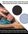 Dual-action sander using Six Inch Wet Or Dry Sanding Discs Variety Pack 20 Pc Set With Hook And Loop Backing Grits 600 1000 1500 2000 3000 4 Each Ideal For Automotive Paint Color Sanding And Woodworking Polishing on wood