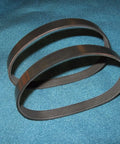 2 Heavy Duty Replacement Drive Belts Real Deal Solid Build Ready To Roll Perfect Fit For Model 22560 Type One Woodworker Planer, rubber material, close-up view.