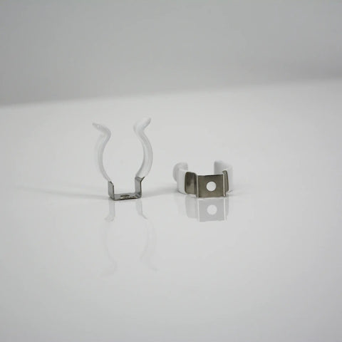 24 Pack T8 U Clip Holder Brackets For 8ft LED Fluorescent Tubes No Screw Needed Mounting Clips Stainless Steel Lamp Support