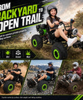 Super Slick 212cc Gas Powered Off-Road Go Kart For Teens And Adults That Hits 35 MPH With A Mighty 7.5 HP Engine on dirt trails.